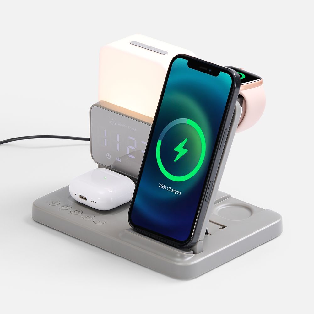 Зарядная станция с электронными часами и подсветкой Large Charge ver.3